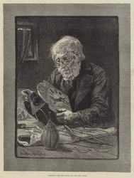 Reinigung der alten Uhr für das neue Jahr